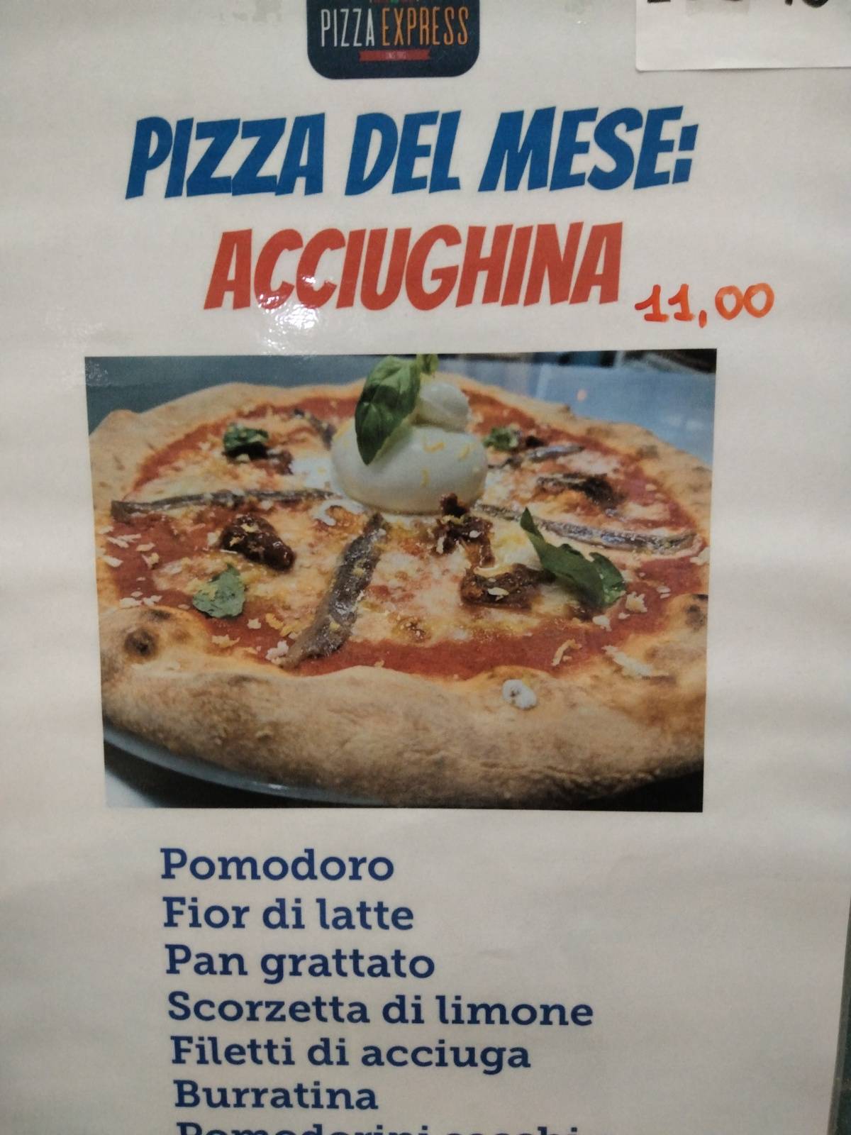 Menu di Pizza Express 4 