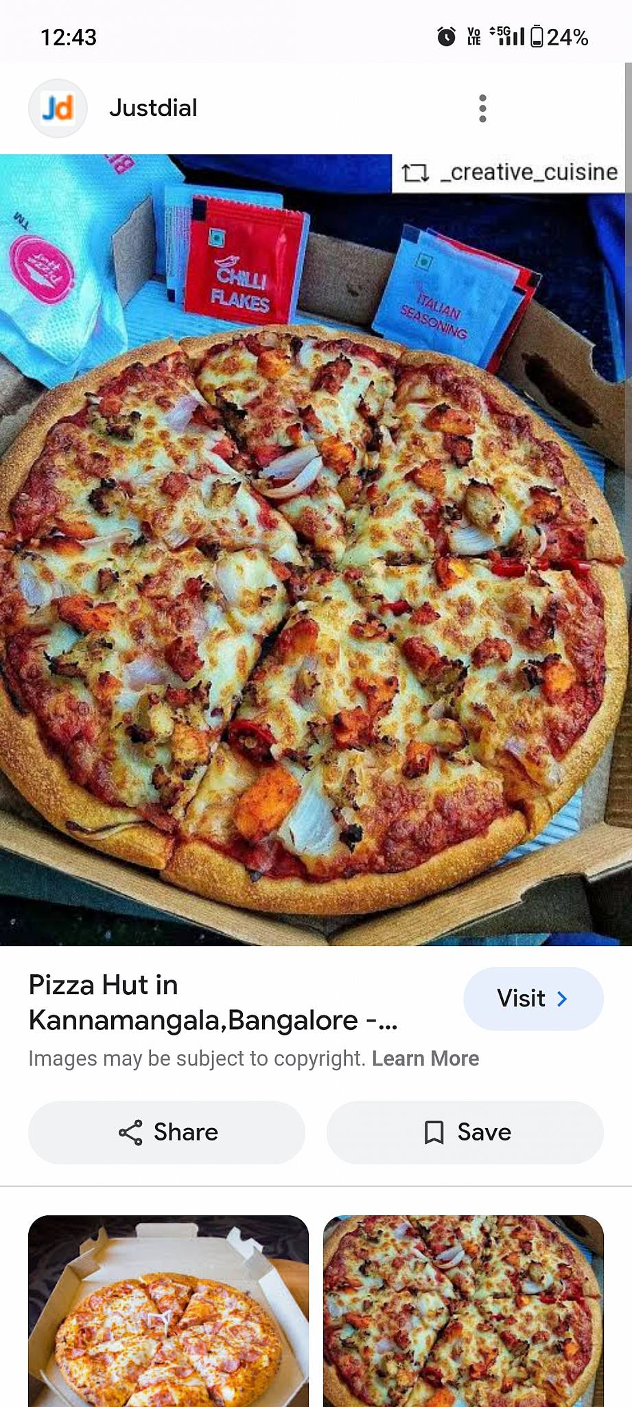 Pizza Hut Baner Pashan, Pune menu