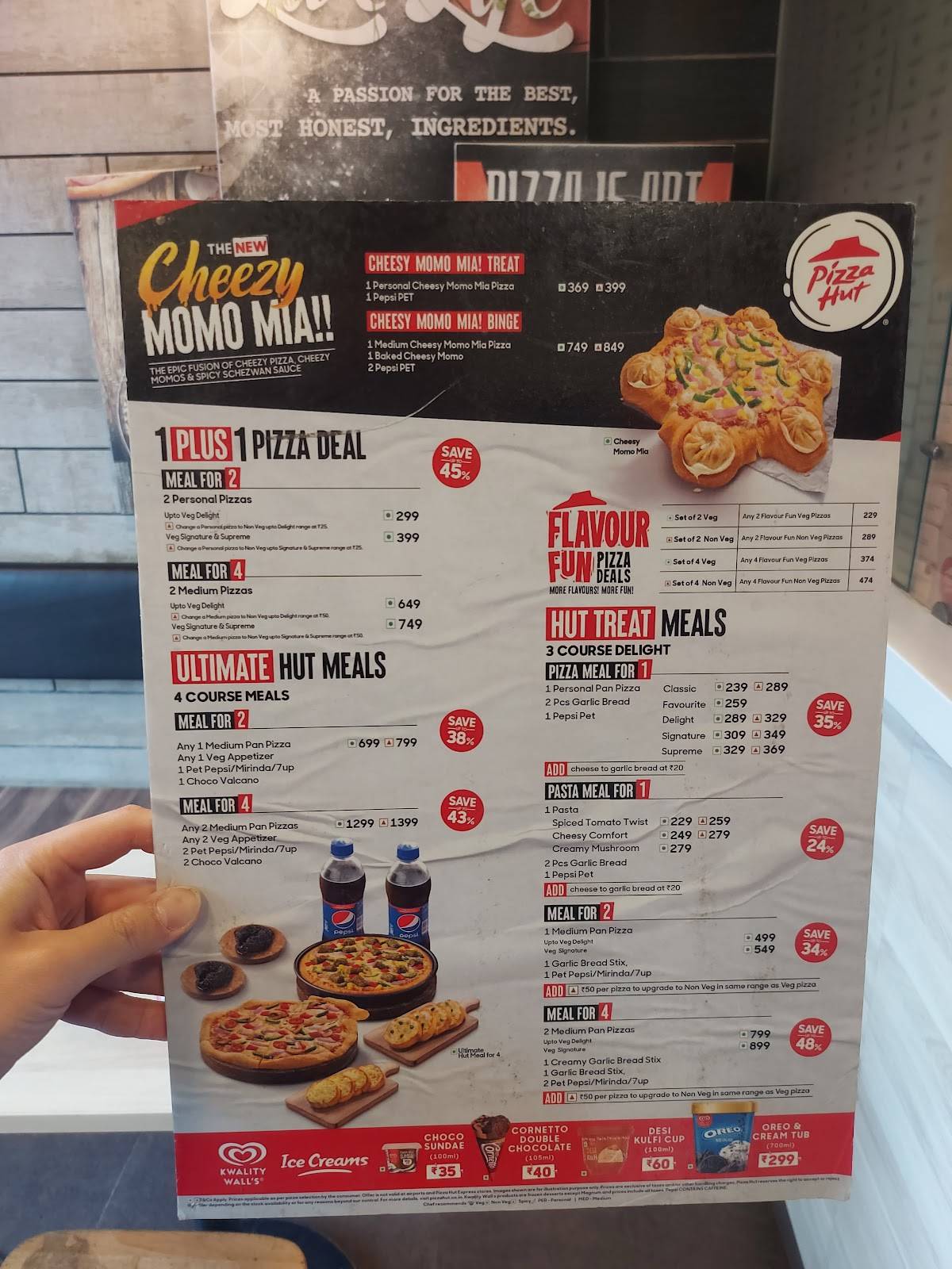 Pizza Hut Central Plaza Mall menu