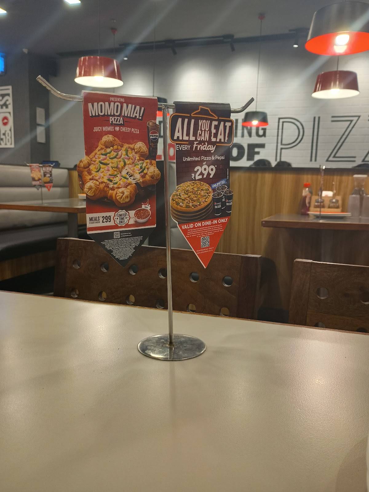 Pizza Hut PMC, Pune menu