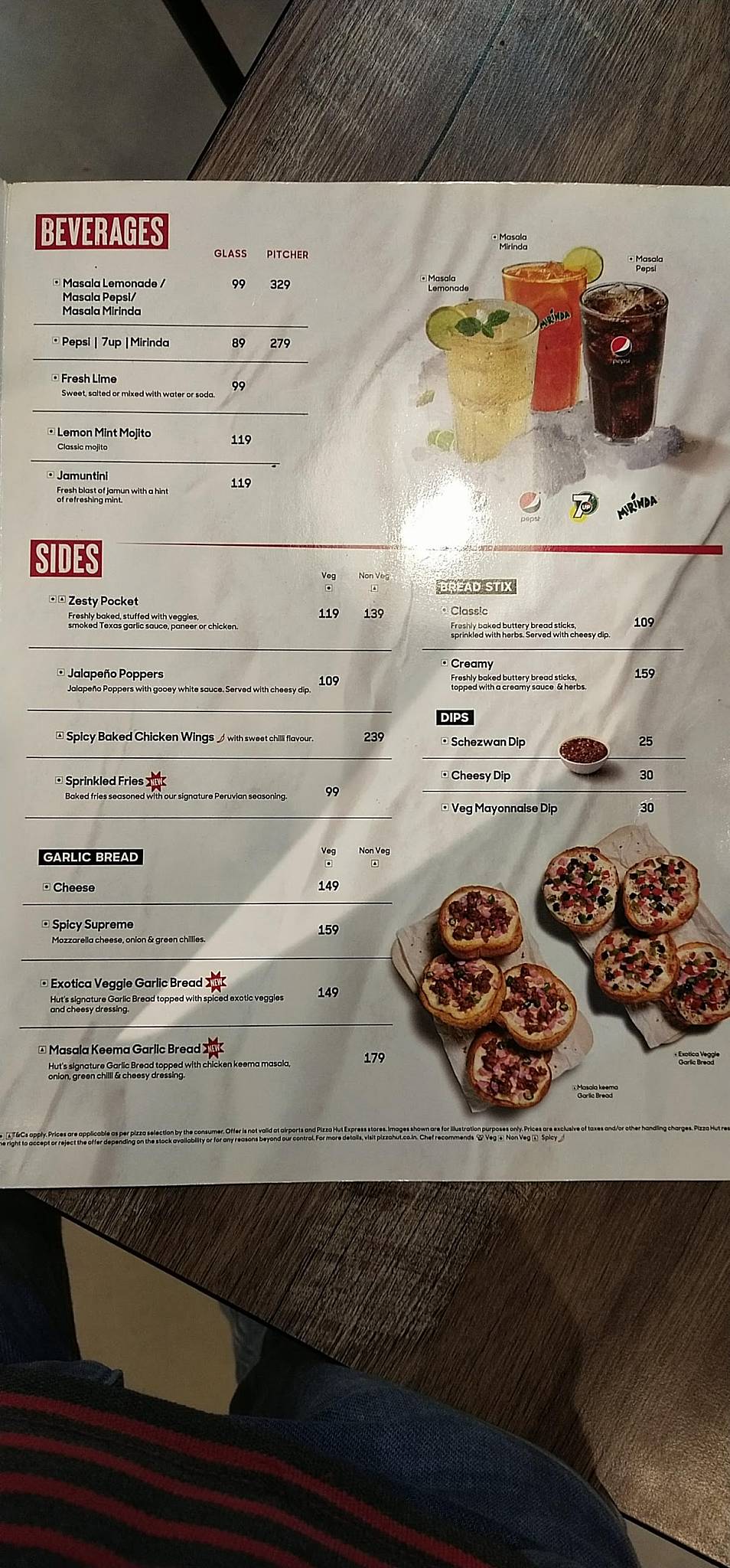 Pizza Hut Ravindra Path, Shri Ganganagar menu