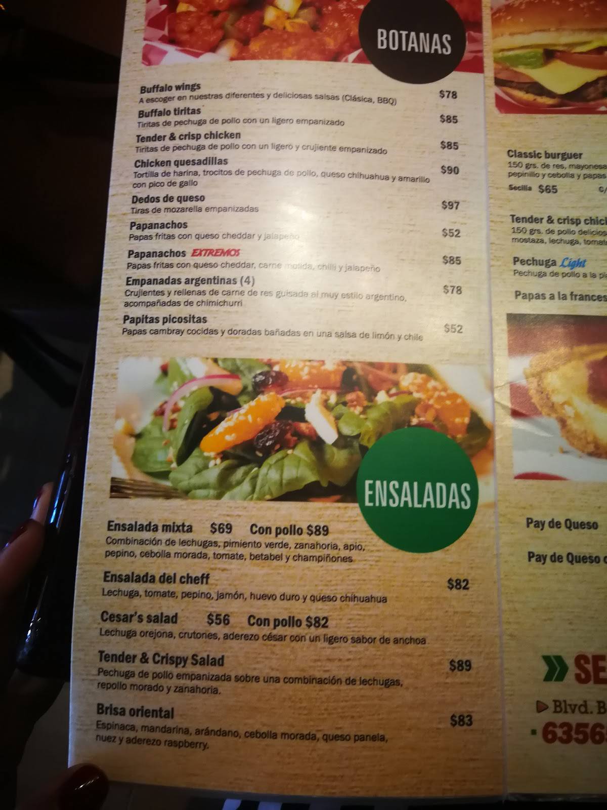 Carta de pizzería Pizza Rizza, Monclova, Boulevard Benito Juárez