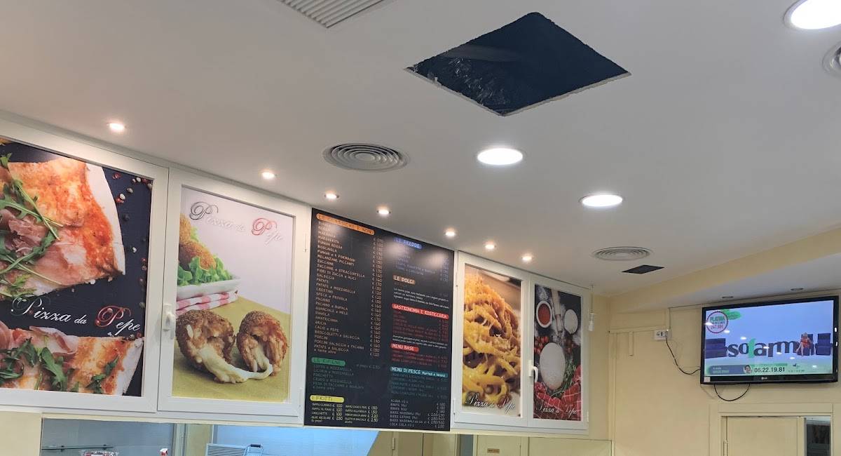 Menu di Pizza da Pepe 