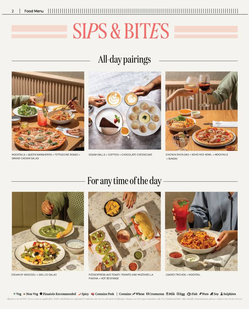 PizzaExpress menu