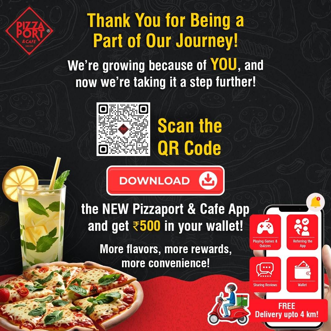 Pizzaport & Cafe - Best Restaurant in Lucknow menu