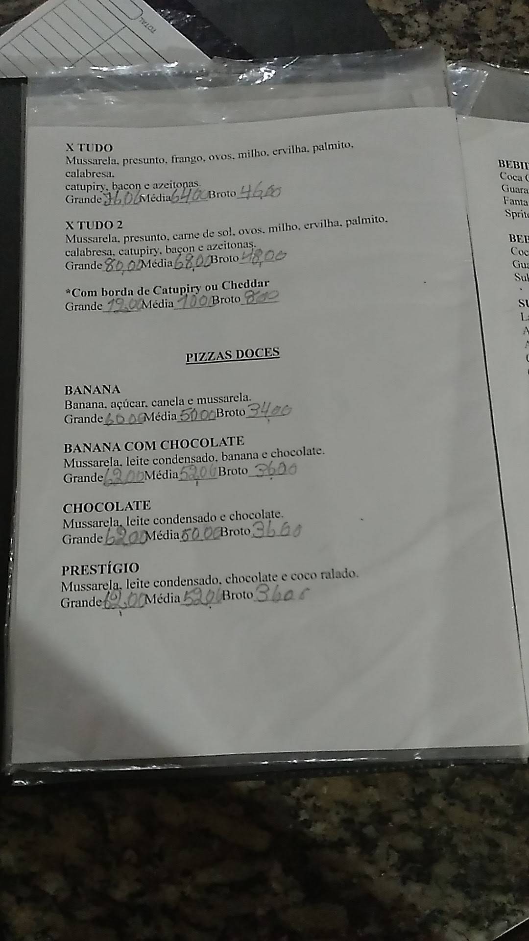 Pizzaria 3 Poderes cardápio