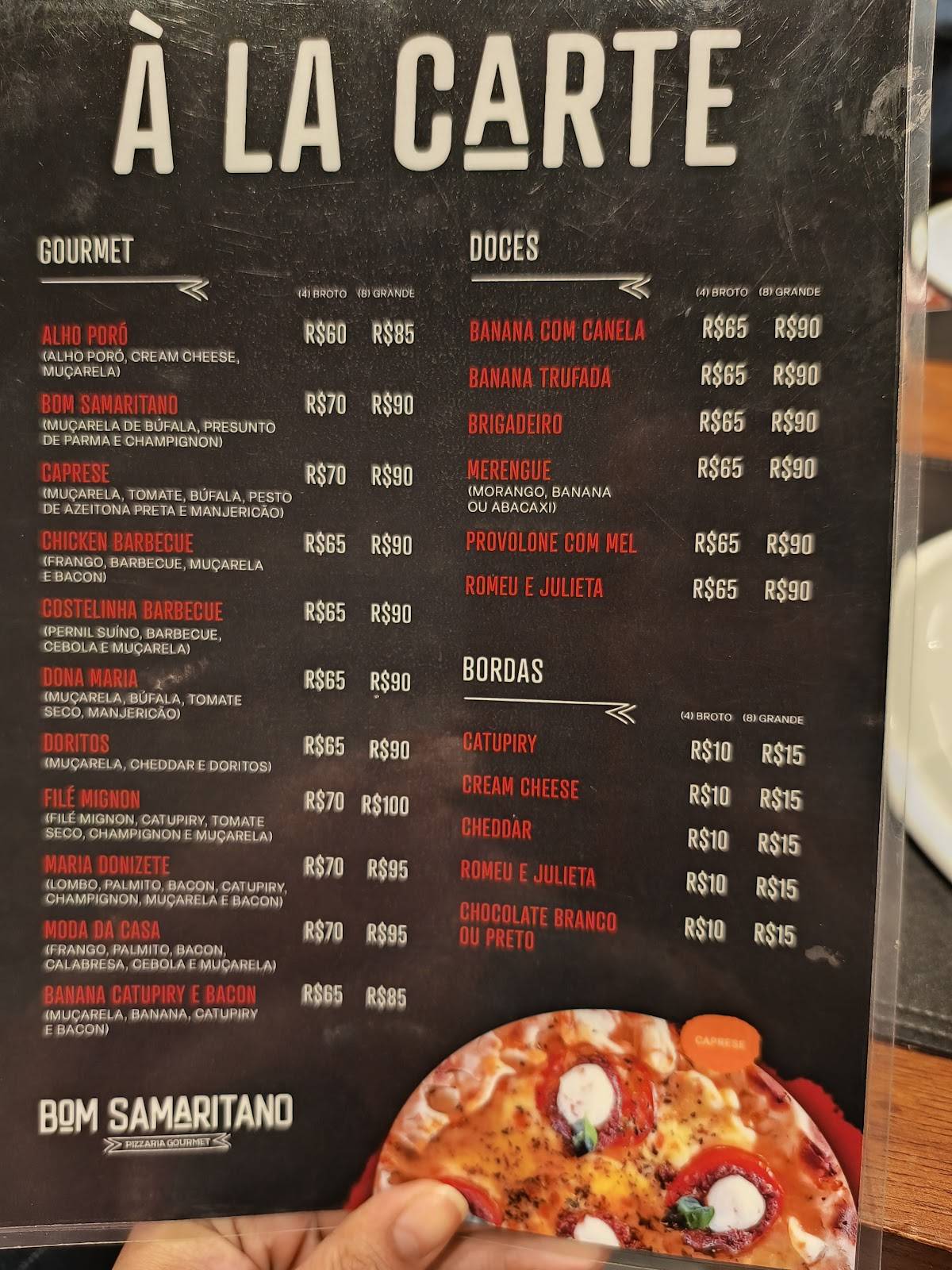 Pizzaria Bom Peregrino Bauru cardápio