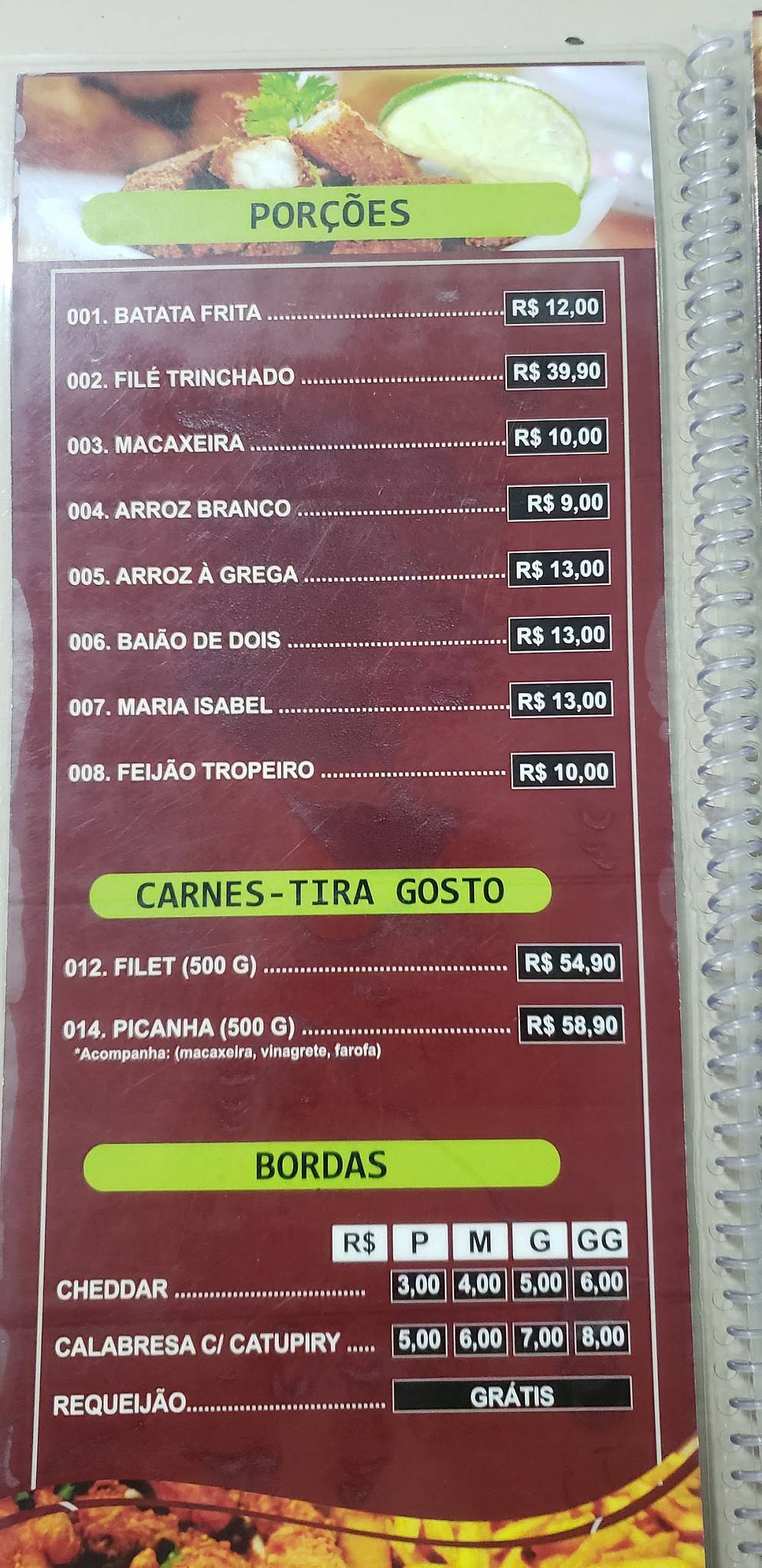 Pizzaria Forno a Lenha cardápio