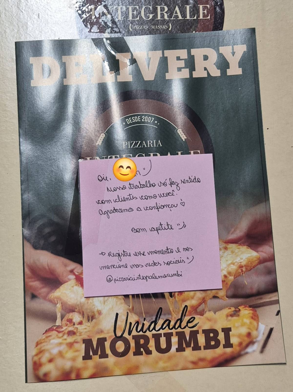 Pizzaria Integrale Morumbi cardápio