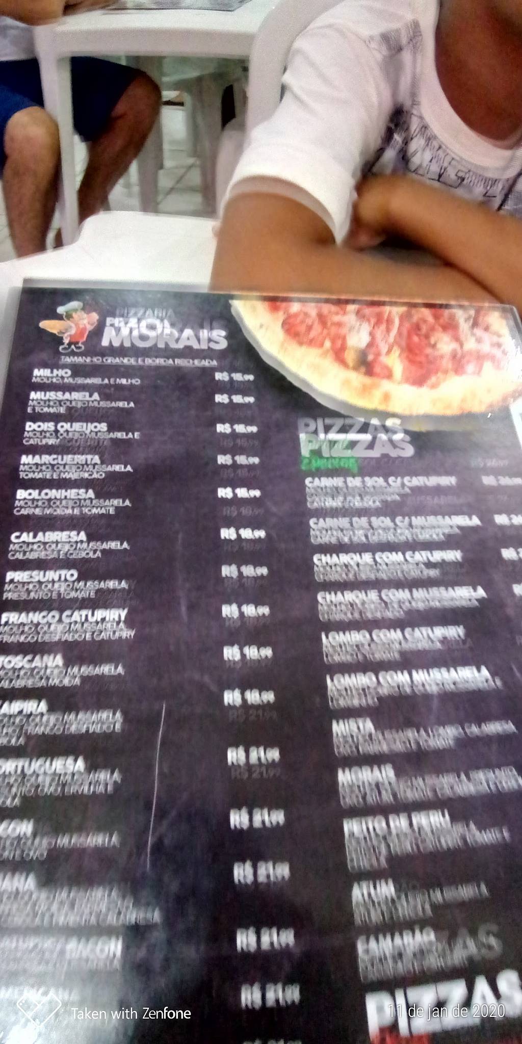 Pizzaria Morais cardápio