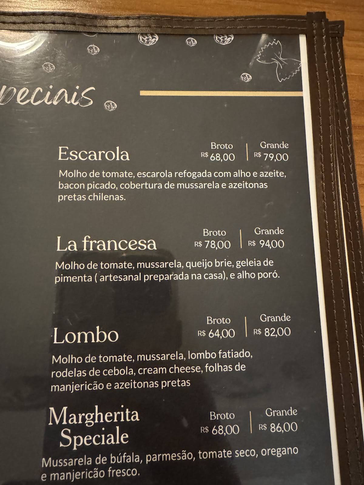 Pizzaria da Nonna cardápio