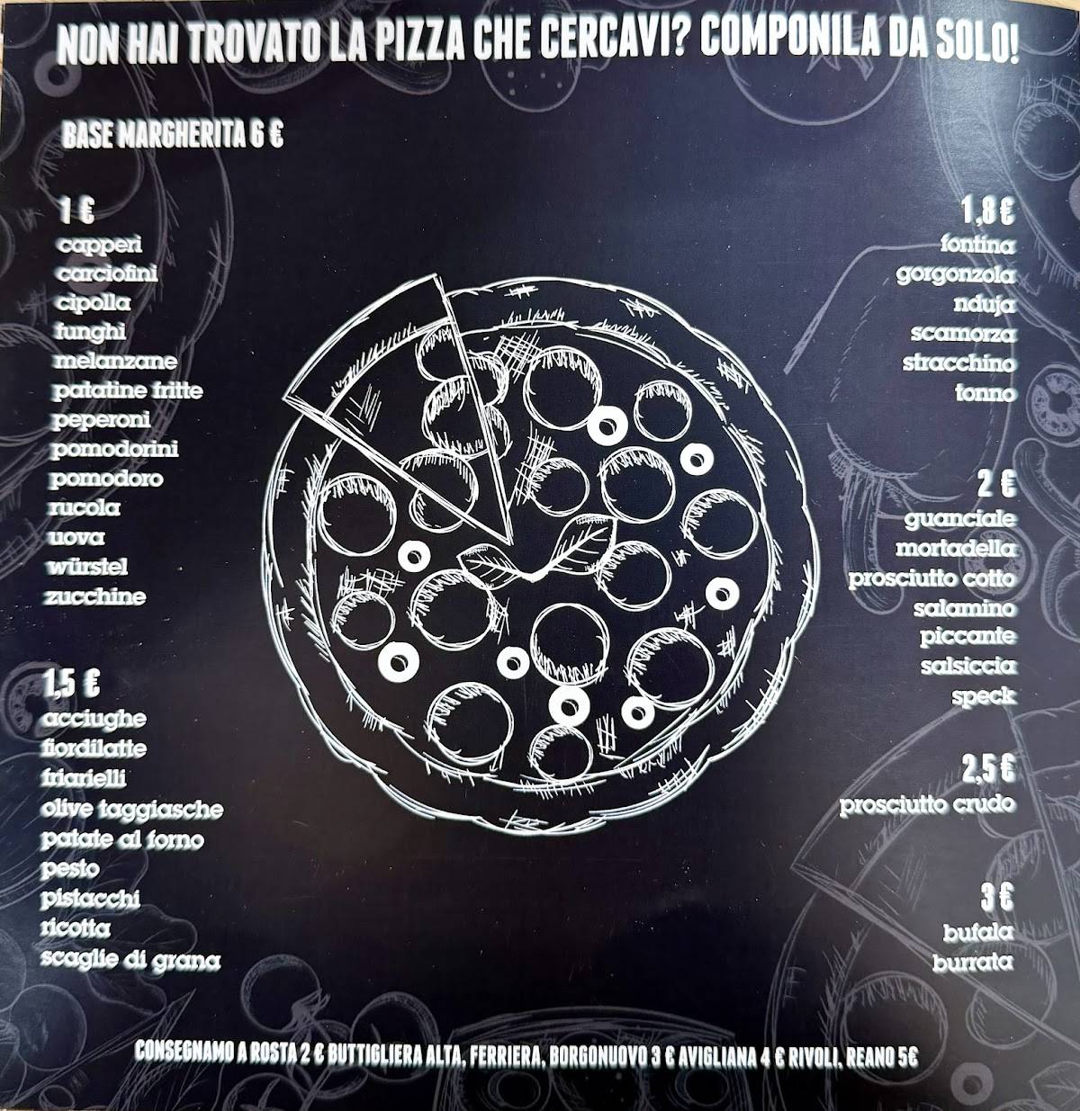 Menu di Pizzarrosta 