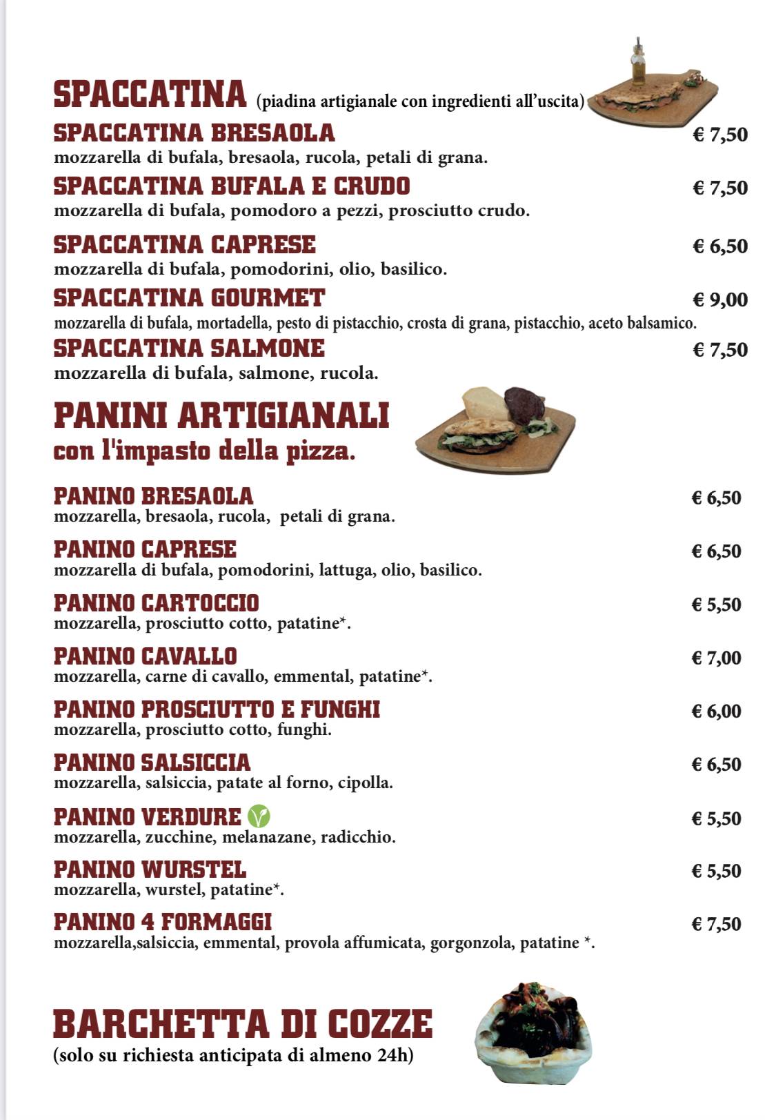 Menu di 80 Fame 