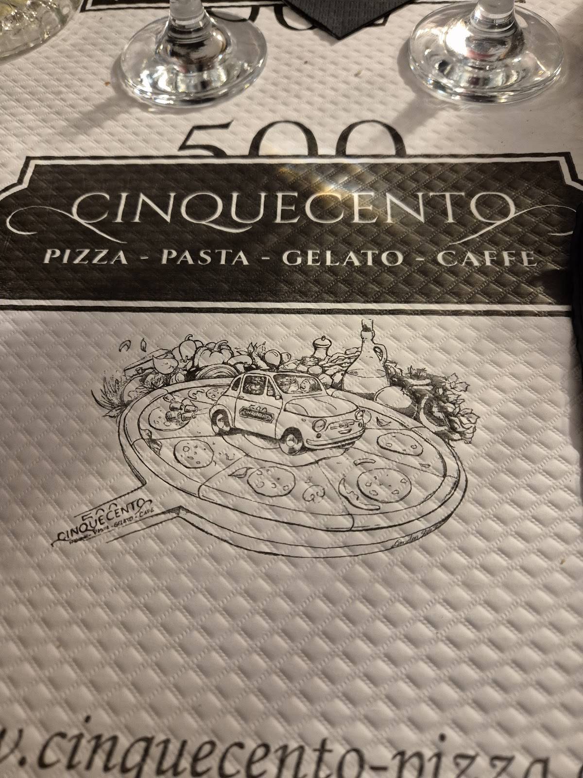 Menu de Cinquecento