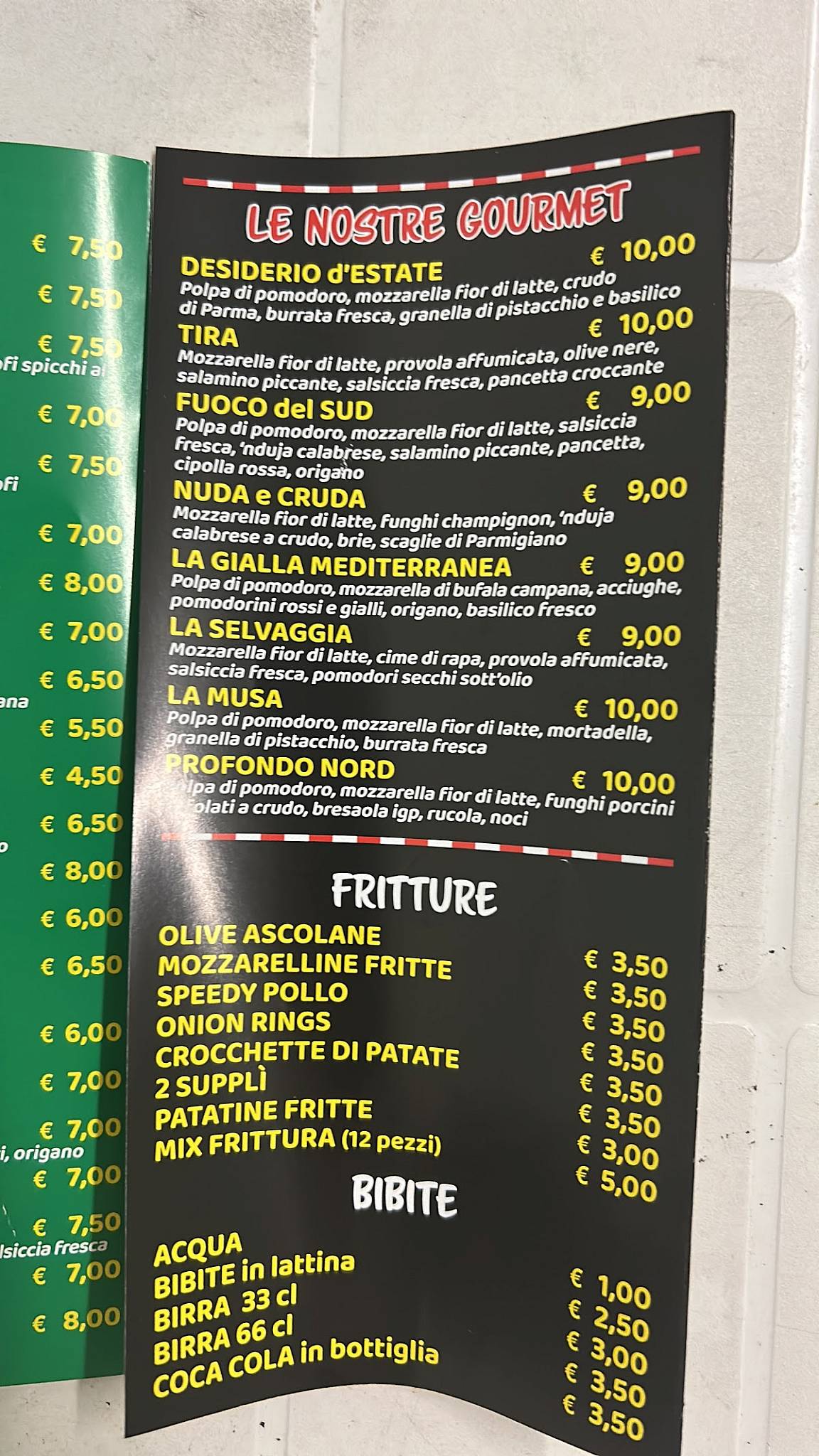 Menu di Pizzeria Elle - Emme 