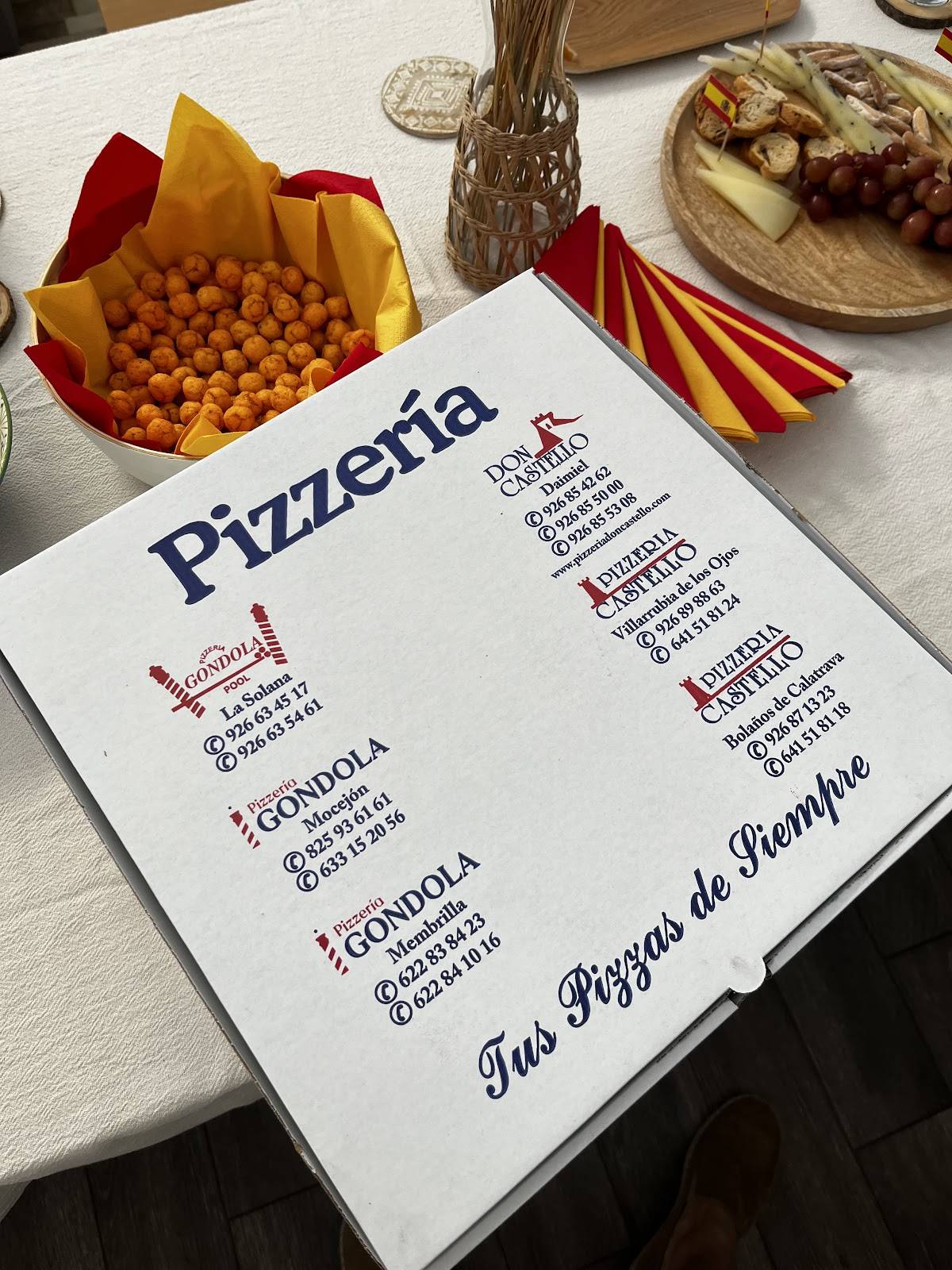 Menu at Pizzería Gondola Mocejón, Mocejón