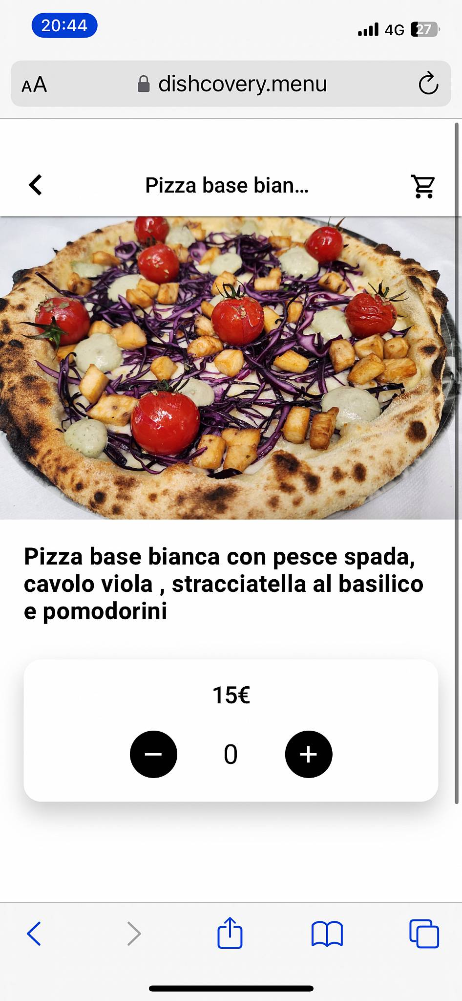 Menu di Pizzeria Il Veliero 