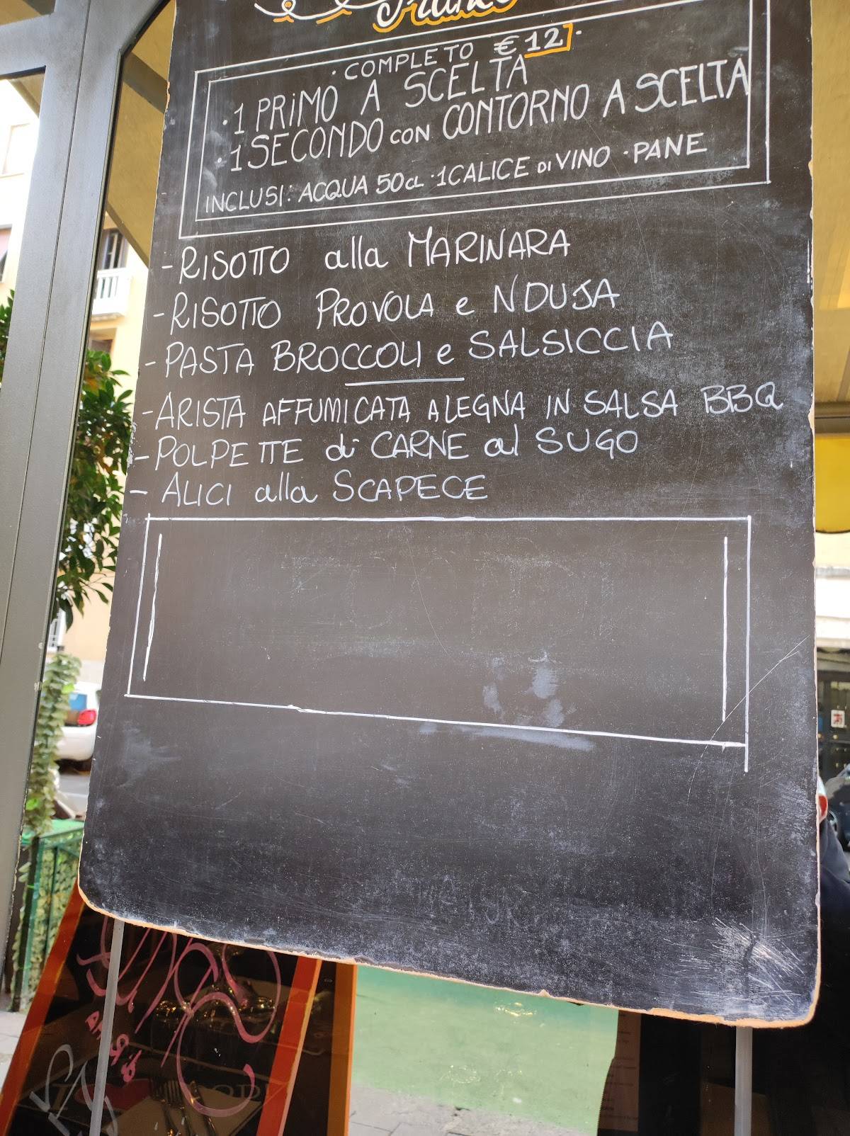 Menu di Ristorante la Caletta 