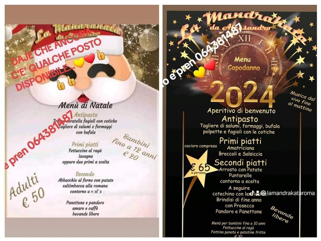 Menu de La Mandrakata
