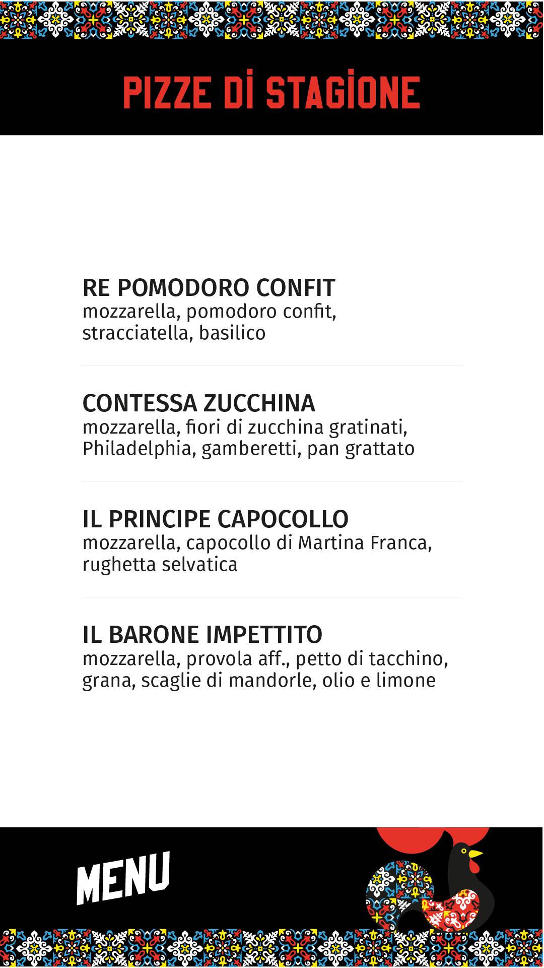 Menu di Le Coq 