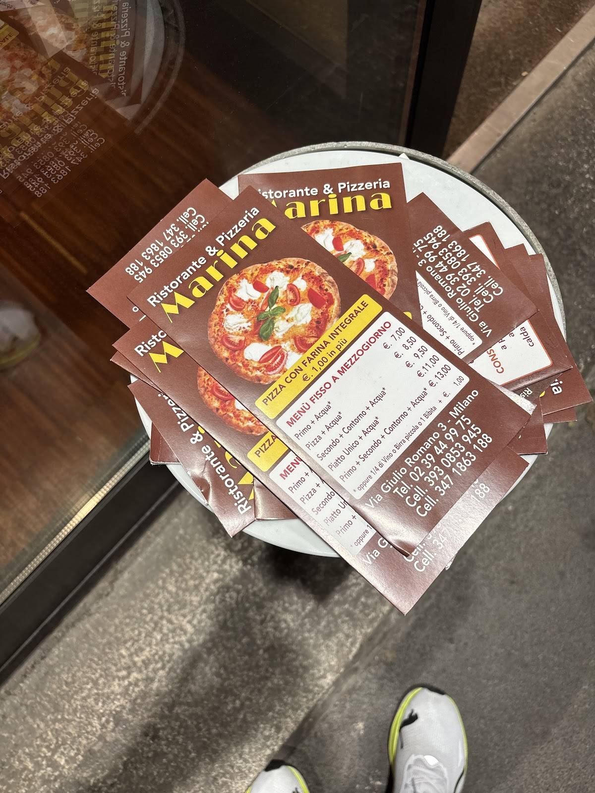 Menu di Pizzeria Marina 