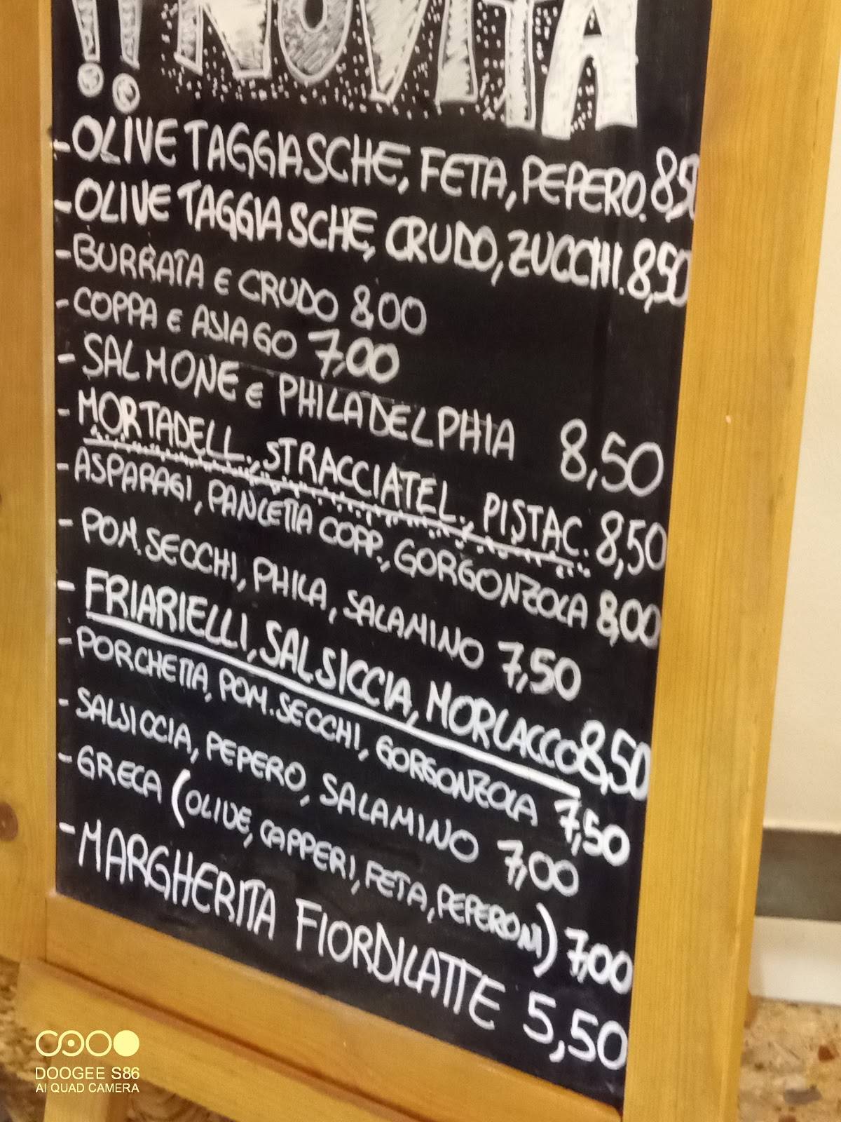 Menu di Pizzeria Pizza One 