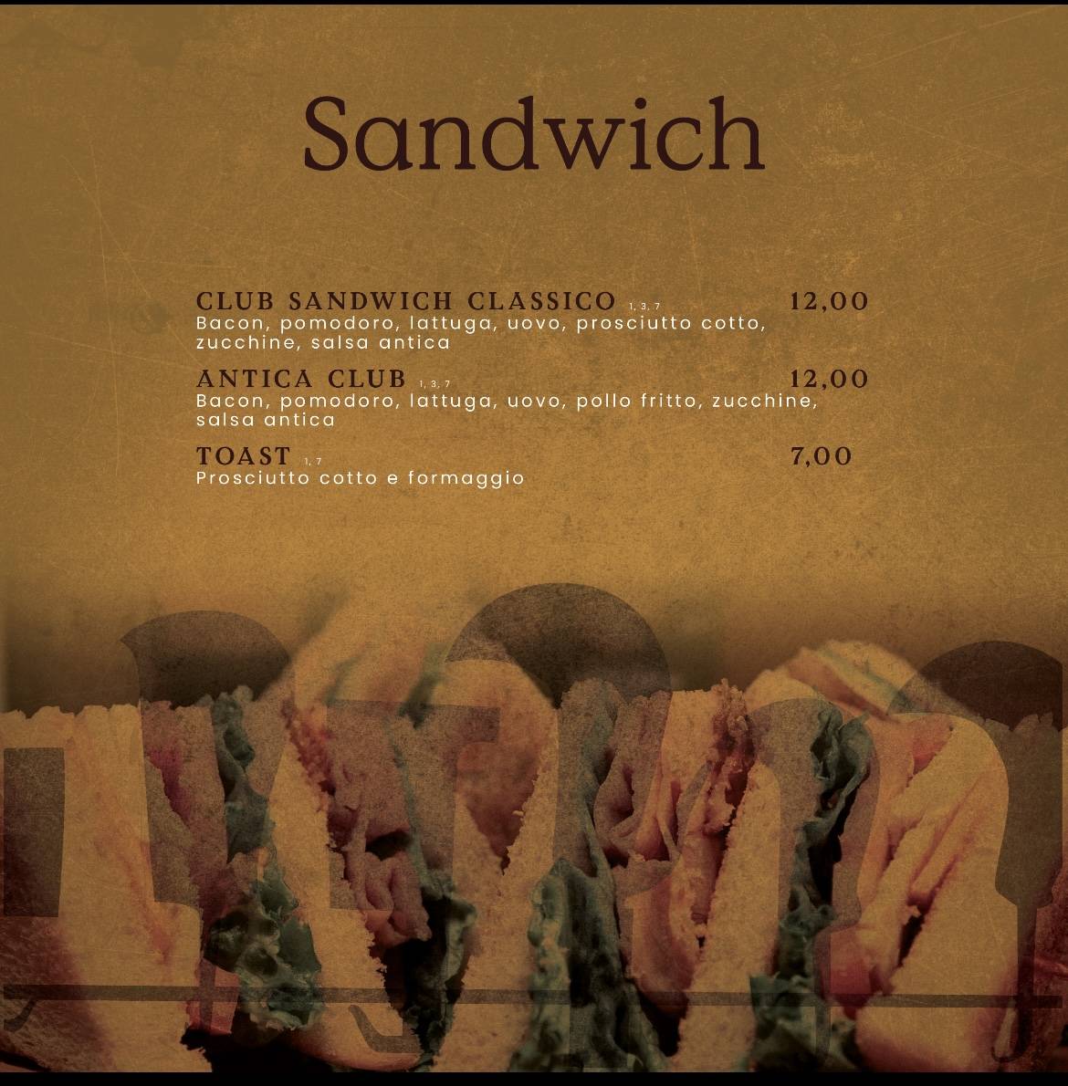 Menu di Pizzeria Antica Coltelleria 