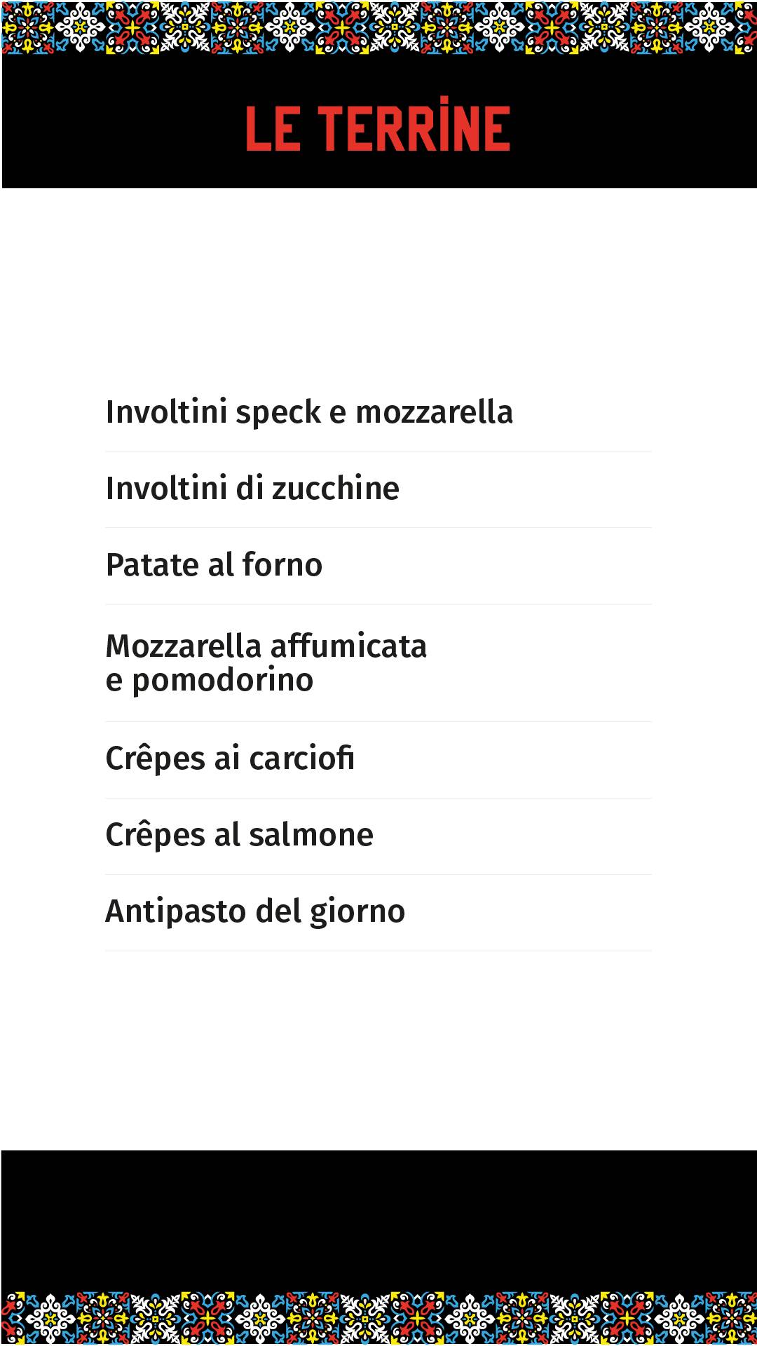 Menu di Le Coq 