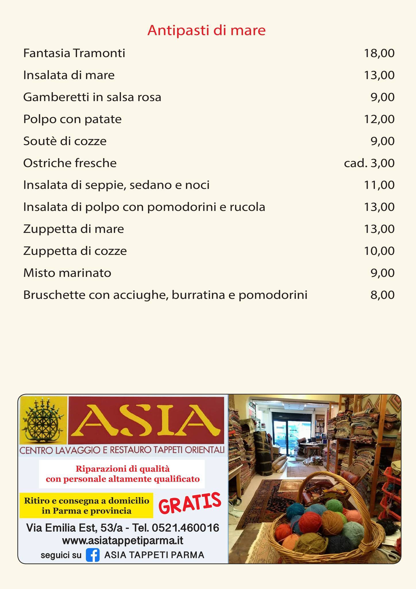Menu di Tramonti 2 