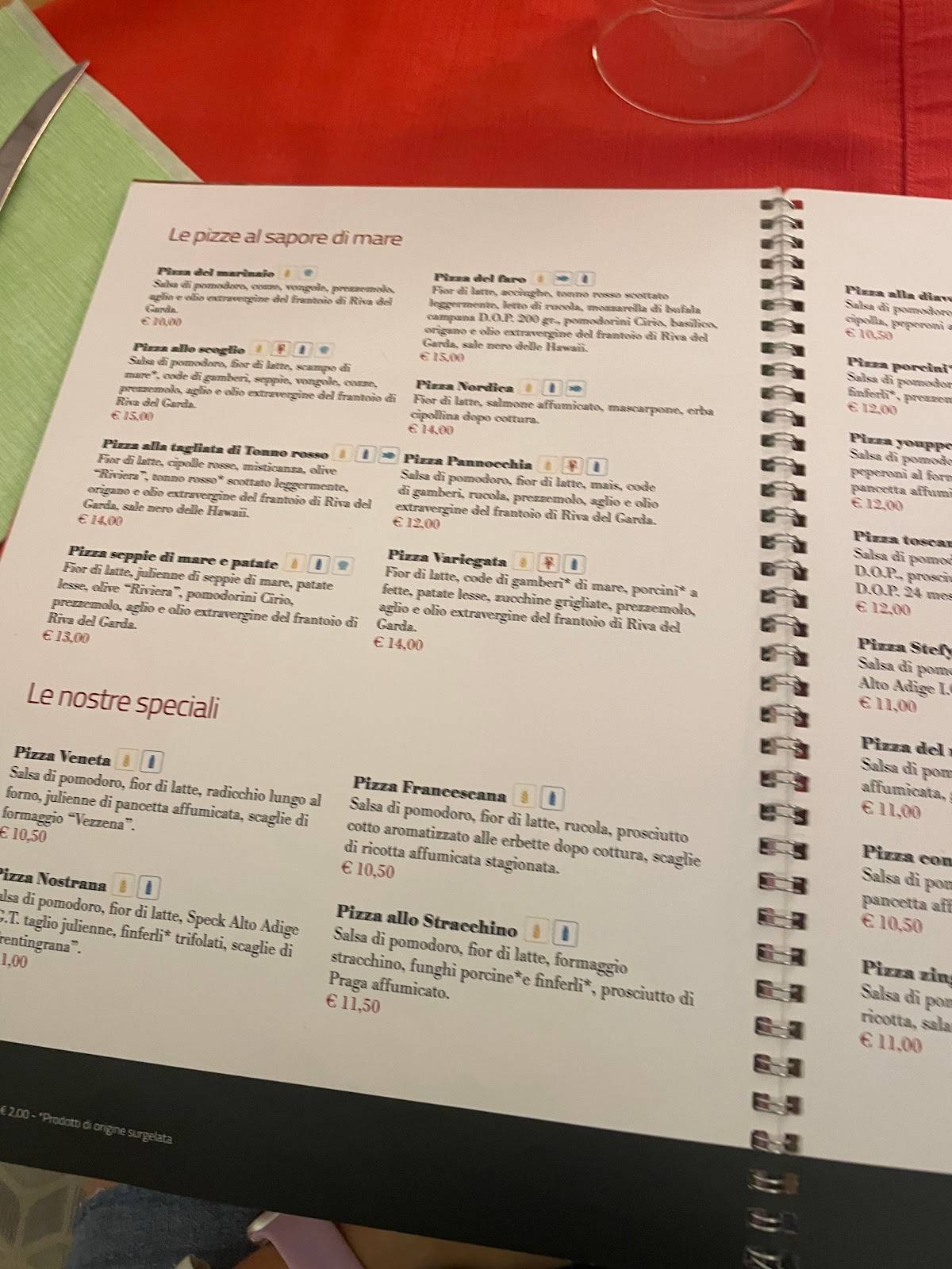 Menu di Pizzeria Ristorante Alla Grotta 