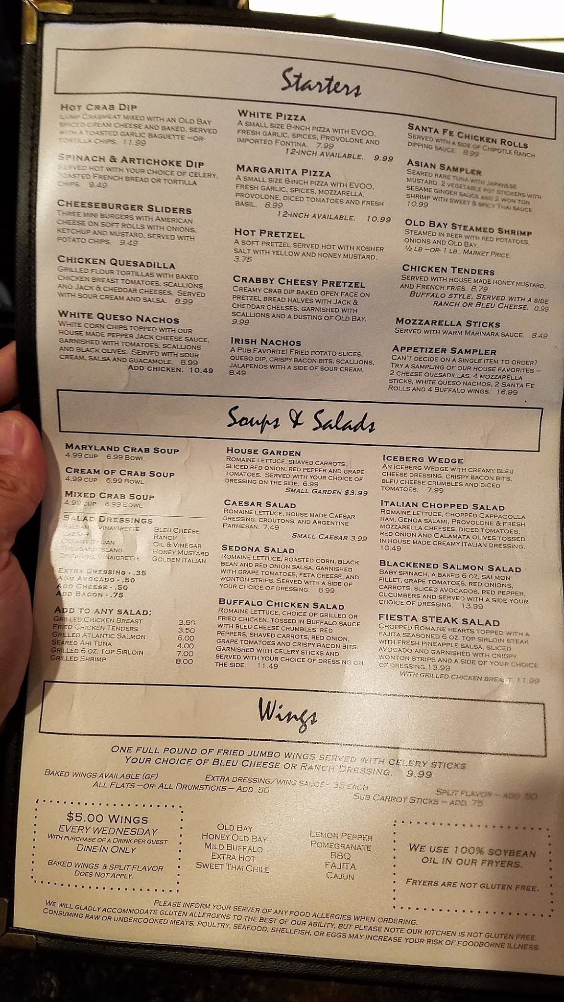Menu at Stained Glass Pub Elkridge, Elkridge