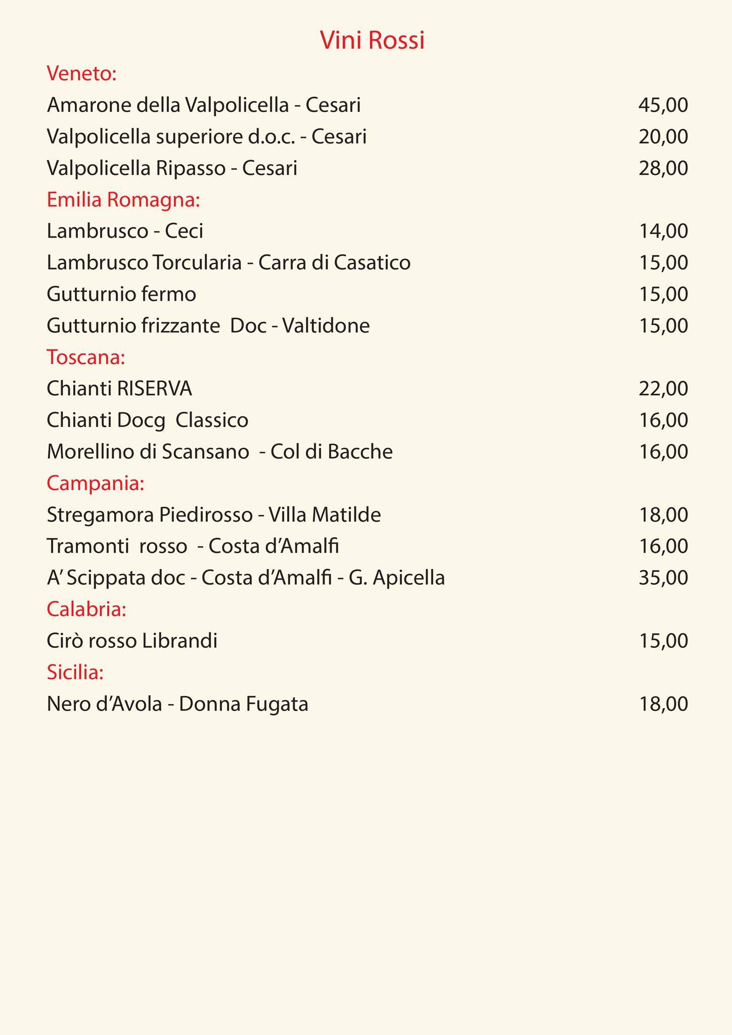 Menu di Tramonti 2 