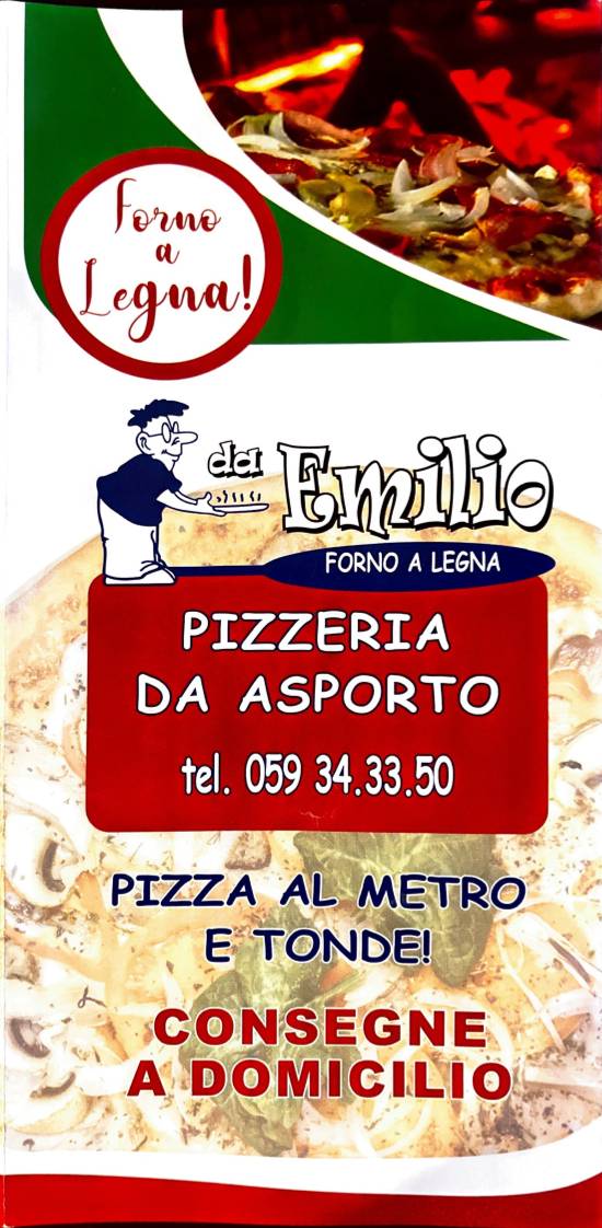 Menu di Pizzeria da Emilio 