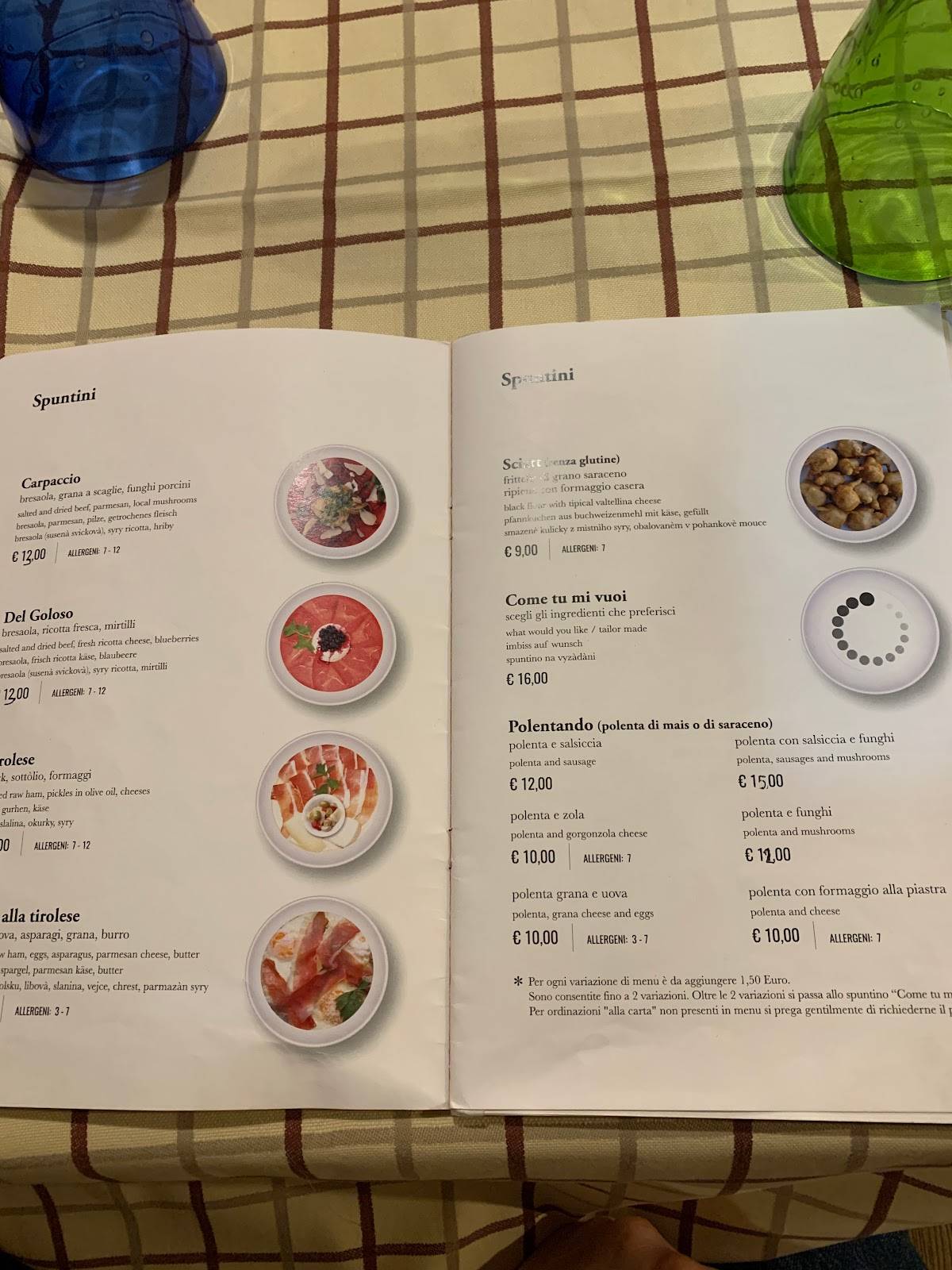 Menu di Plona 