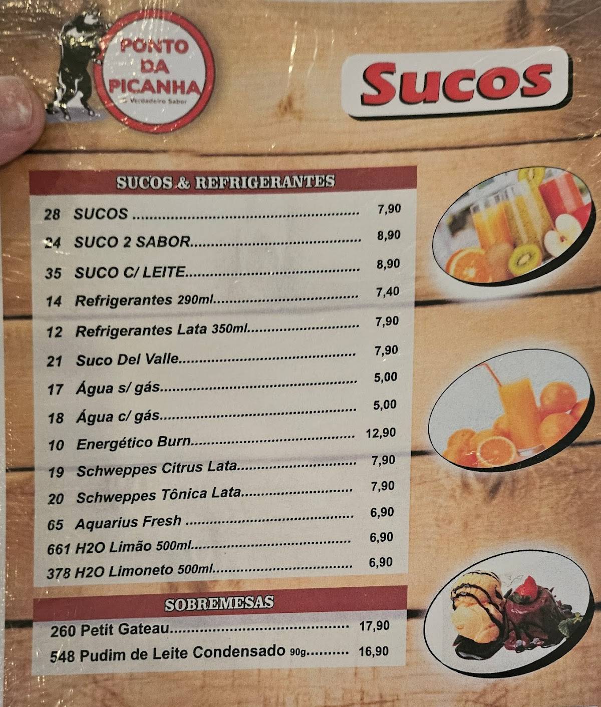 Ponto da Picanha cardápio