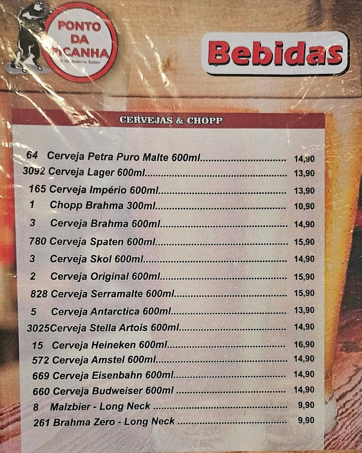 Ponto da Picanha cardápio