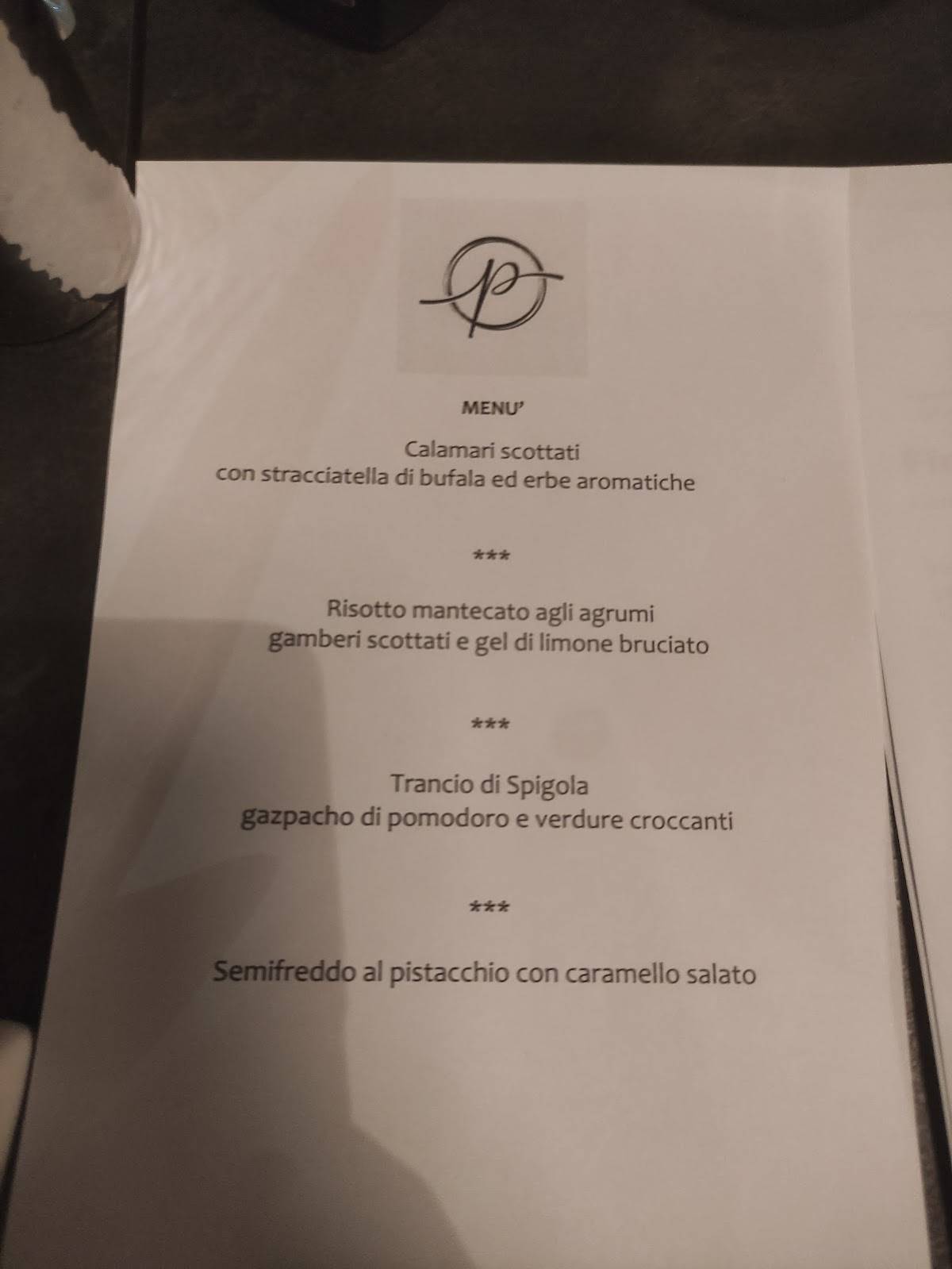Menu di Primè 