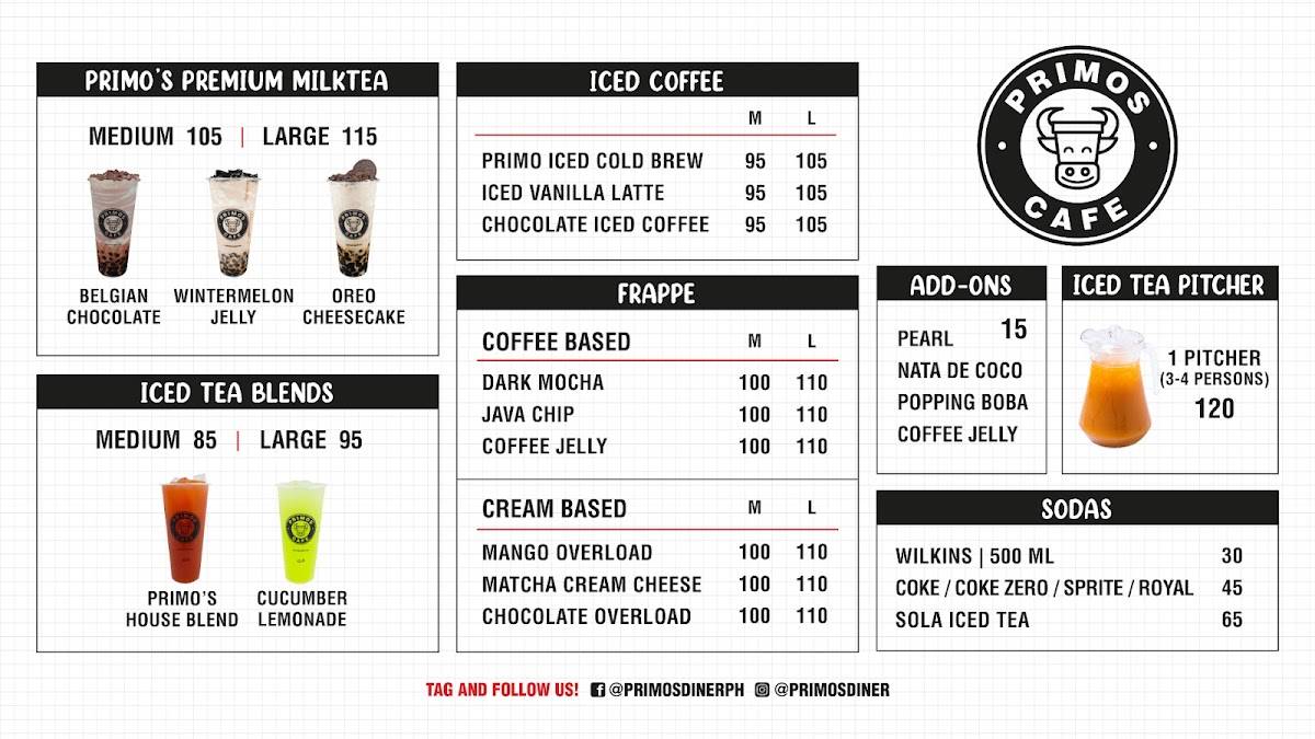 Menu at Primo's Unlimited Bucket Wings Comembo restaurant, Taguig