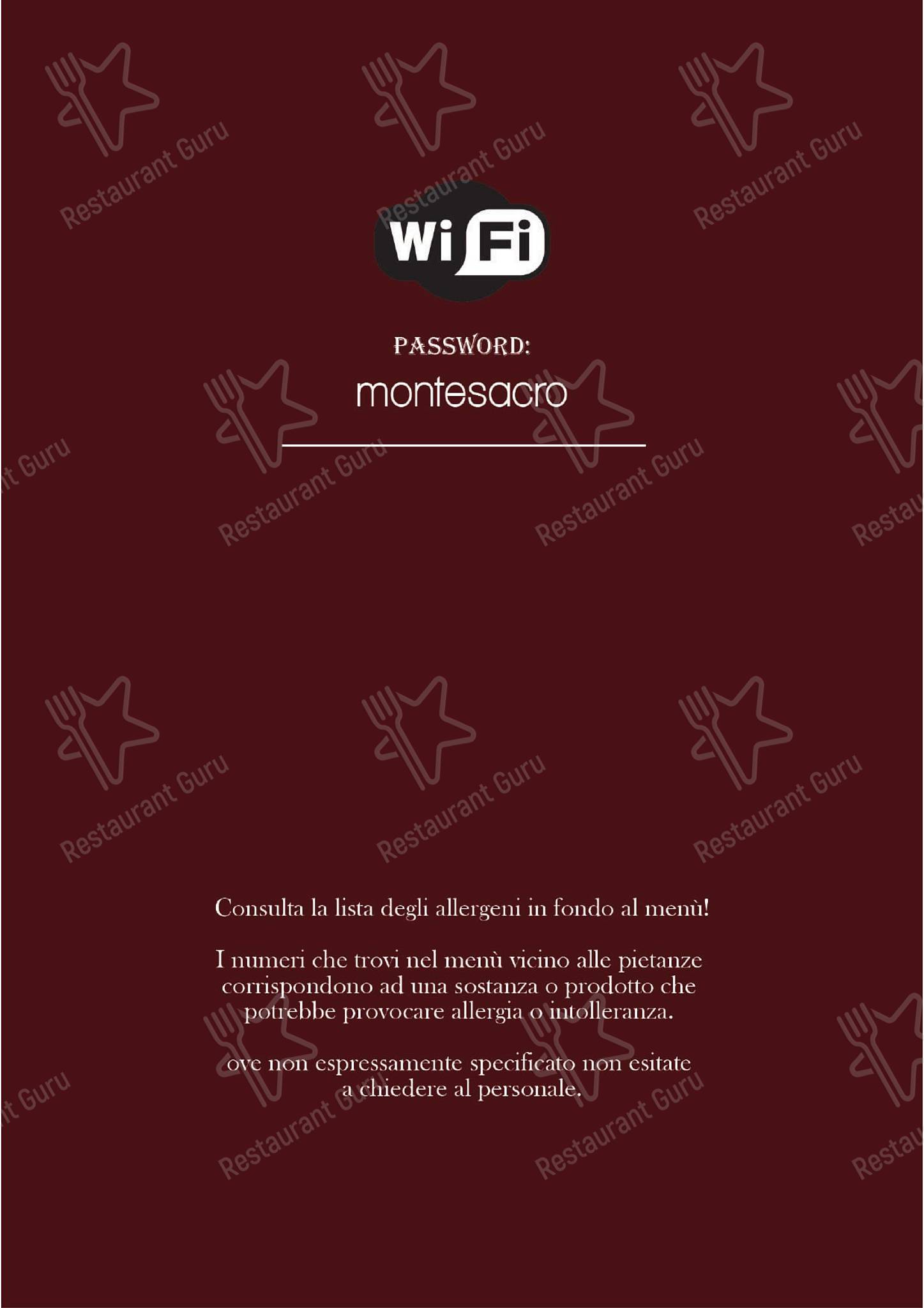 Anchimò Bistrot in Roma - Menu