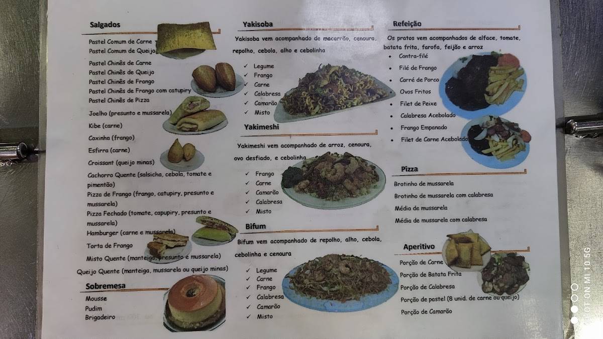 Bar e Sorveteria York cardápio