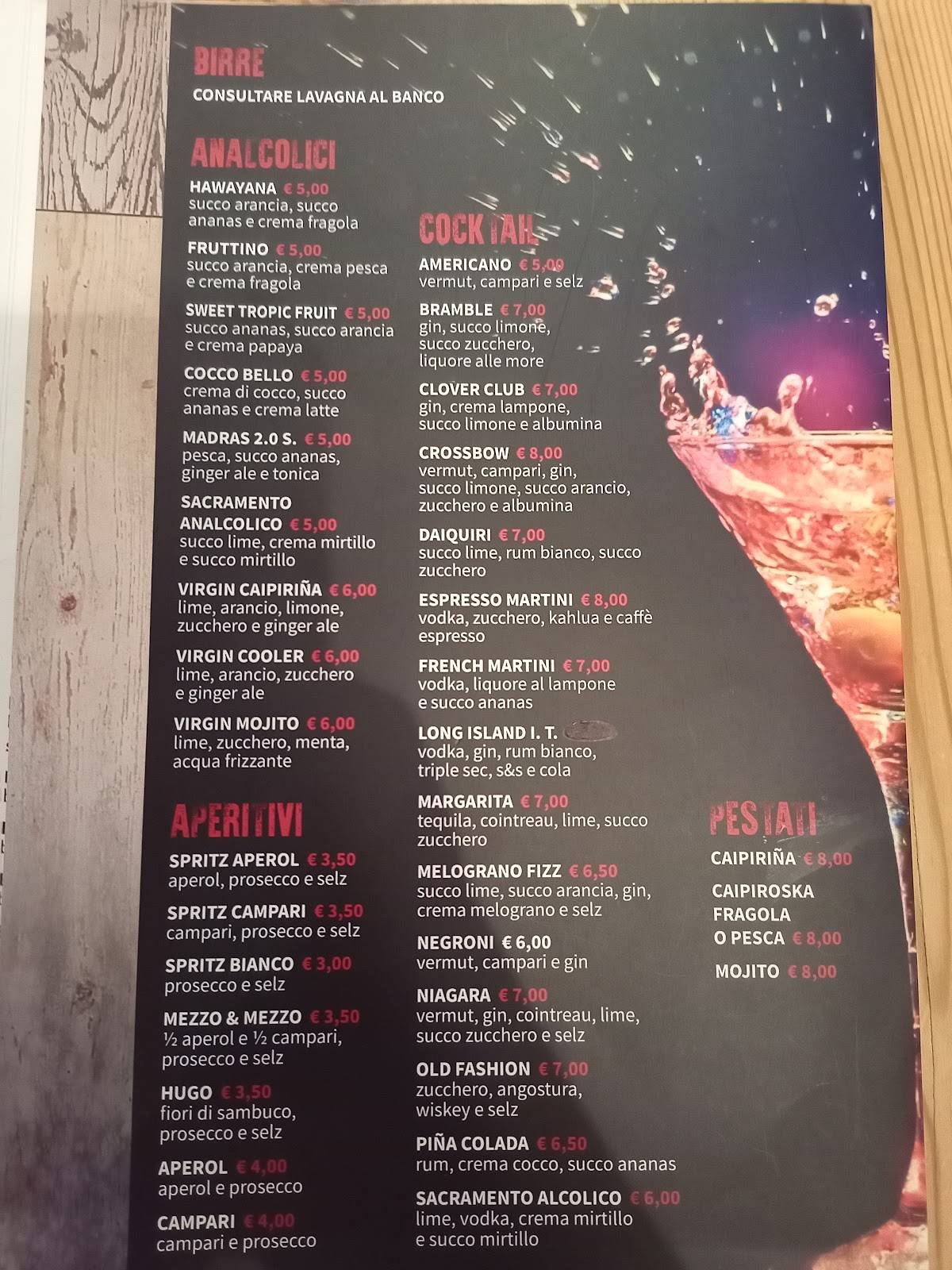 Menu di Birreria e Ristorante STATALE53 FOOD & BEER 