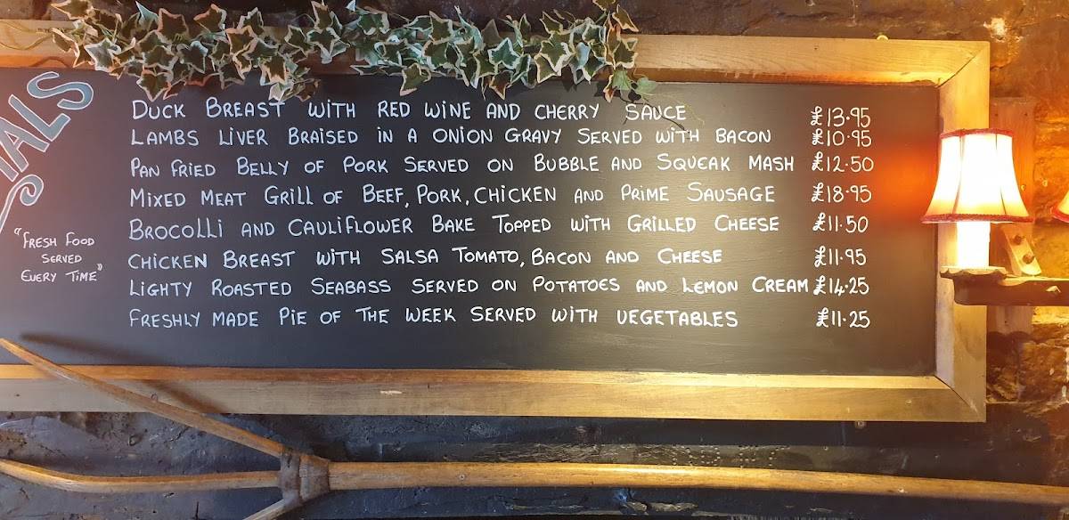 Menu at Boar's Head, Aust pub & bar, Bristol, Main Road