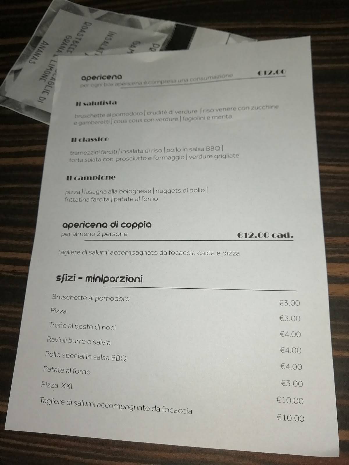 Menu di Cacao Lounge 