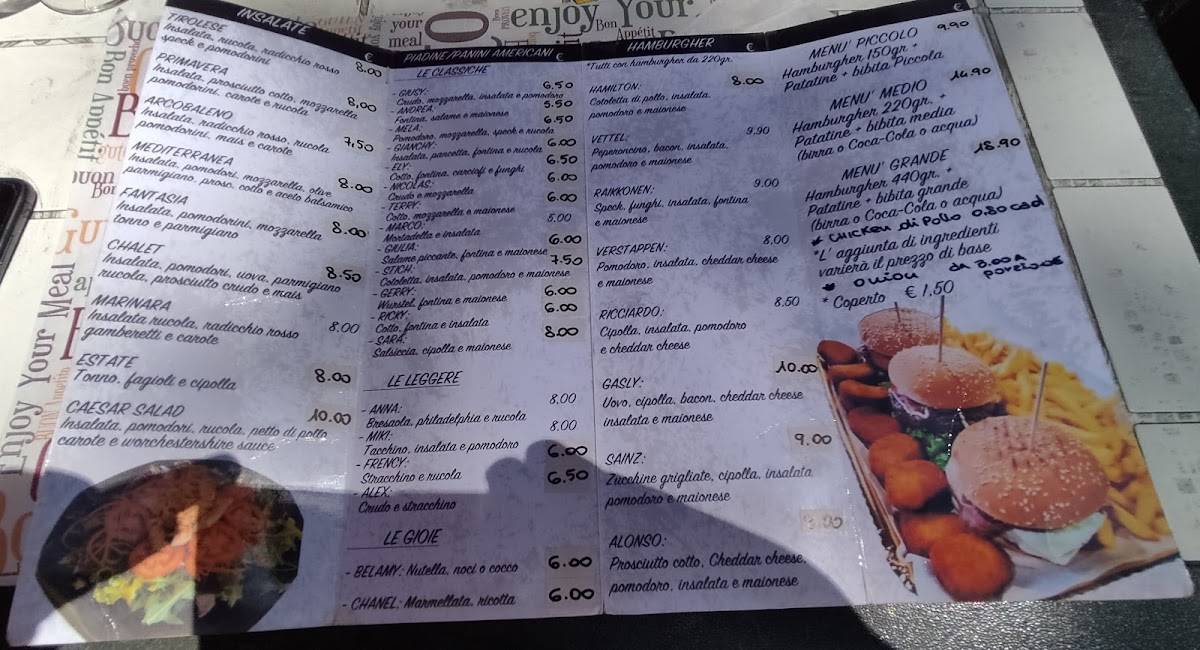 Menu di Chalet del parco