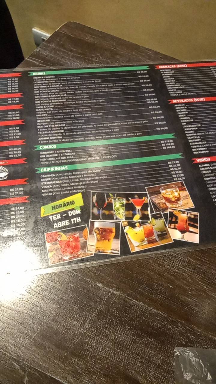 Confraria Água Verde cardápio