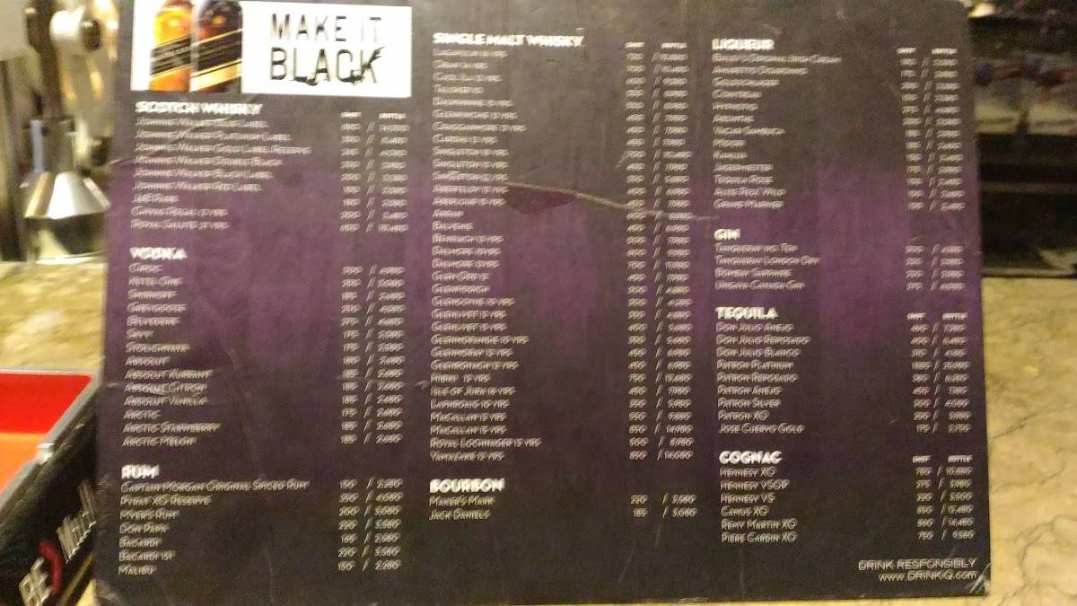 Menu at Dillingers 1903 Steak and Brew pub & bar, Makati