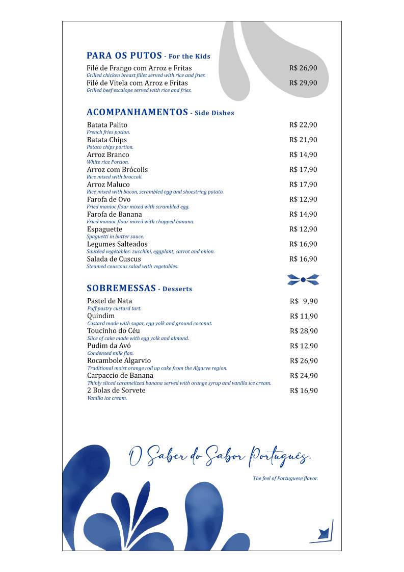 Farrapos Bistrô - Wine Bar cardápio