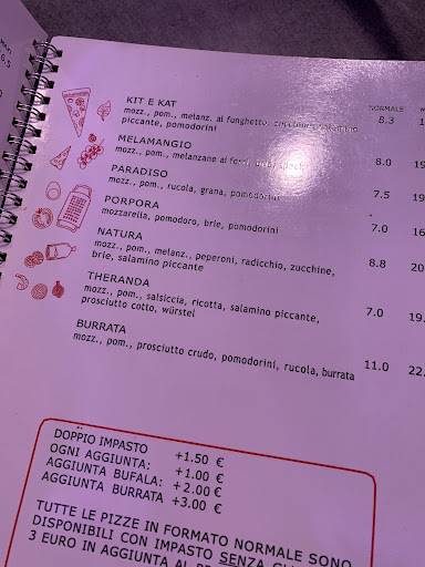 Menu di Fly Bar Pizzeria 