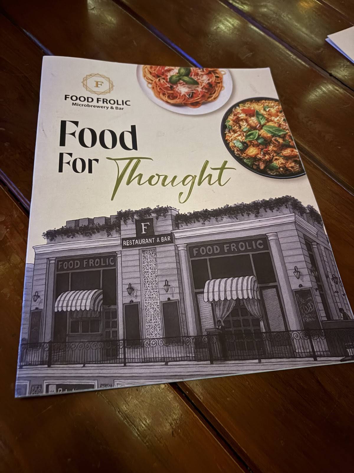 Food Frolic - Microbrewery & Bar menu