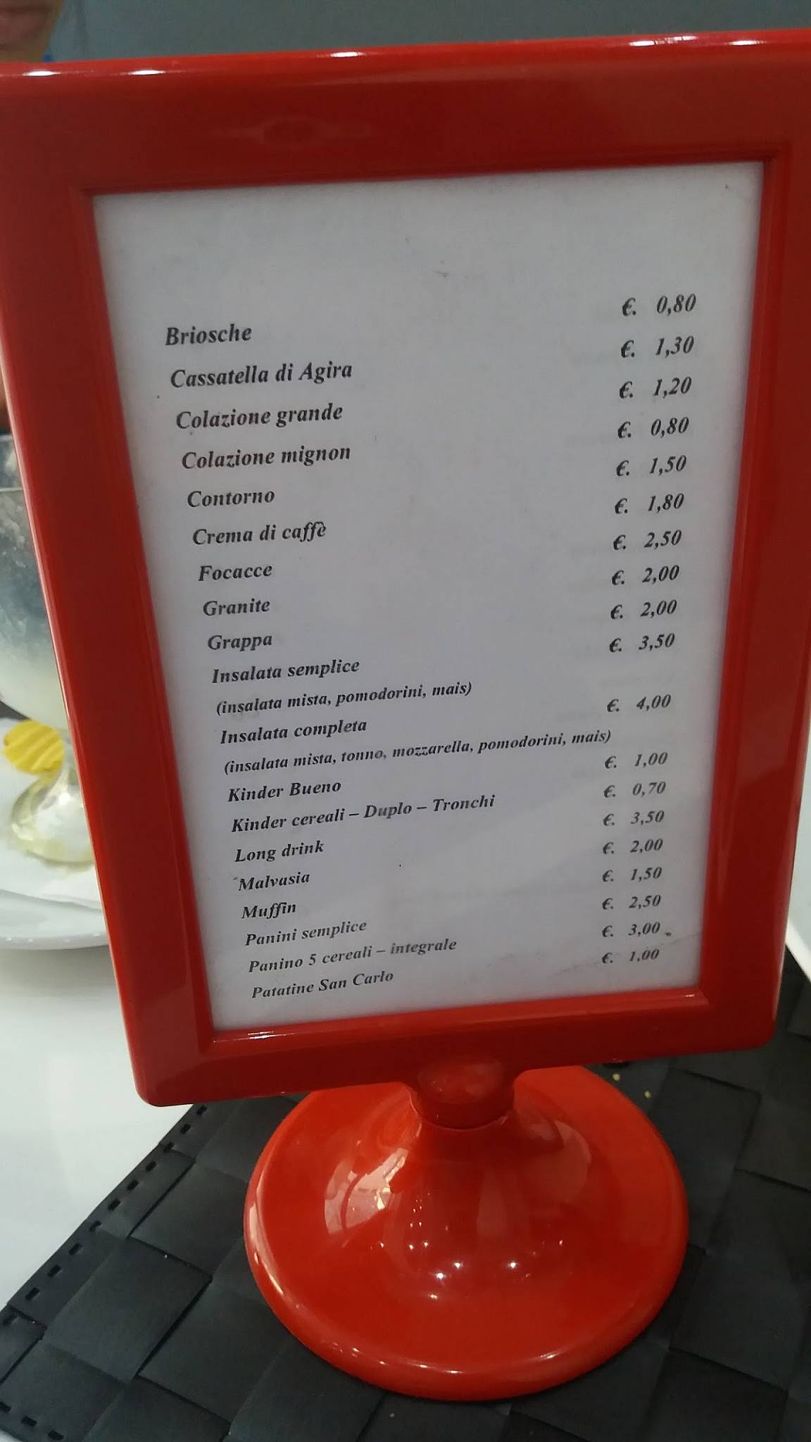 Menu di Metro Cafè 